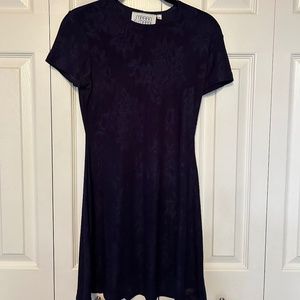 Vintage Marian & Maral Navy Blue Mini Dress.  Size Small
